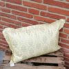 Wachstuchkissen / Outdoor Kissen Barock Vanille