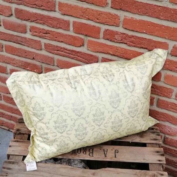 Wachstuchkissen / Outdoor Kissen Barock Vanille