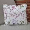 Wachstuchkissen / Outdoor Kissen Blumen - 35x38cm