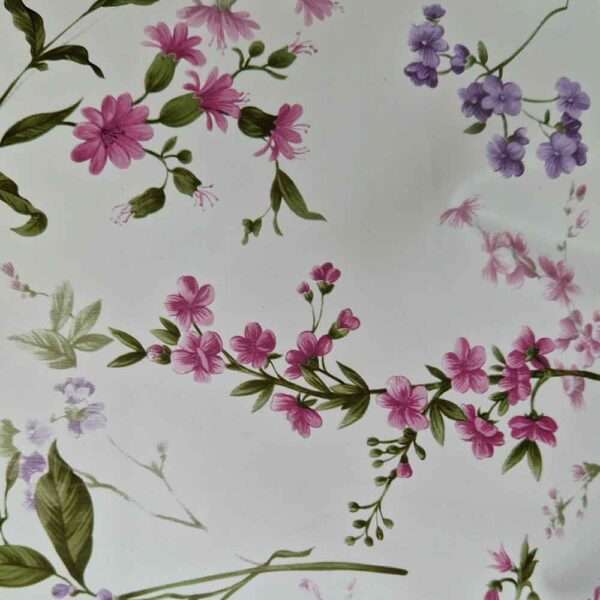 Wachstuchkissen / Outdoor Kissen Blumen Motiv