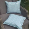 Outdoorkissen in Blau