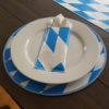 Oktoberfestdeko Platzset aus Wachstuch mit Besteckset