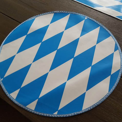 Oktoberfestdeko Platzset aus Wachstuch - Bayern