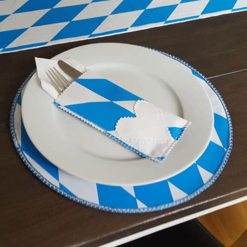 Oktoberfestdeko Platzset & Besteckset