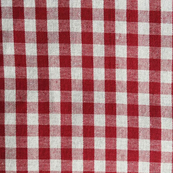 Meterware Stoff Rot kariert