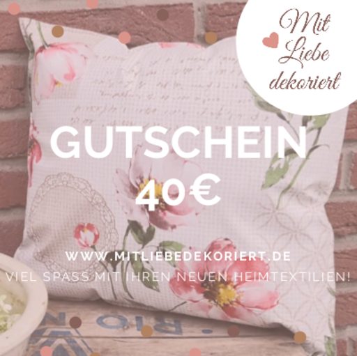 Mit Liebe dekoriert