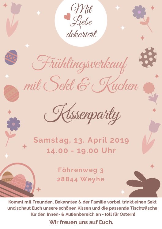 Mit Liebe dekoriert