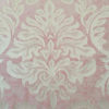 Meterware Rosa mit beigen Ornamenten