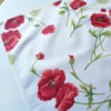 Mitteldecke rot mit tollem Mohn Motiv