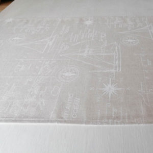 Reserviert für Fabijana071219 Maritimer Tischläufer beige/weiß 25x100cm 