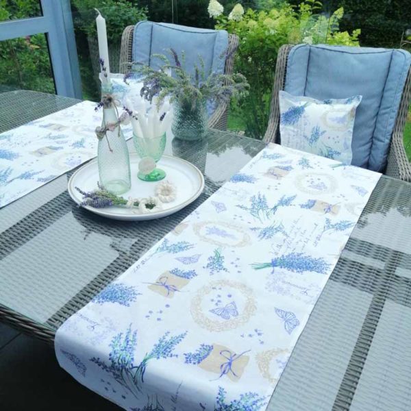 Tischläufer Lavendel – mediterraner Flair 40×140