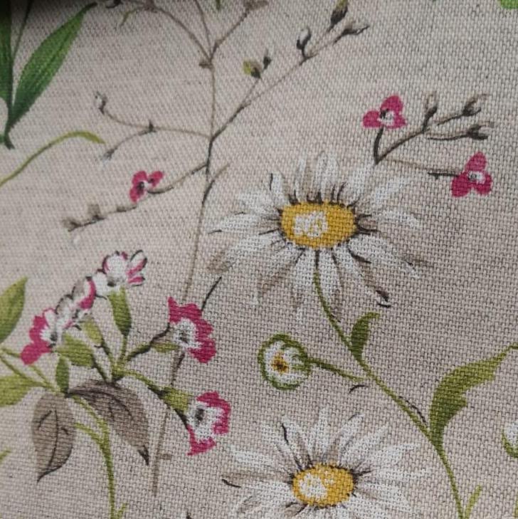 Wiesenblumen Meterware Beschichtete Baumwolle