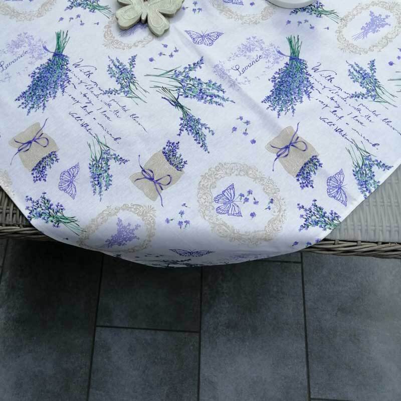 Tischdecke Lavendel im mediterranen Flair