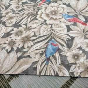 Mitteldecke Vogel beschichtet grau