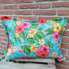 Kissenhülle Hawaii Blumen aus Baumwollmischung 40x60cm