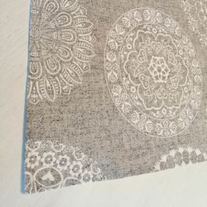 Mitteldecke Mandala Muster aus Baumwollmischung Ecke