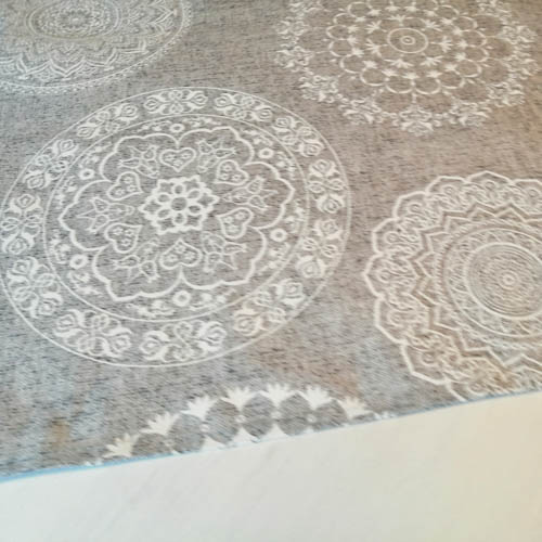 Mitteldecke Mandala Muster aus Baumwollmischung Motiv Kante