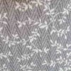 Stoff mit Ranken aus Jacquard in grau