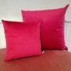 Samt Kissen pink 40x40cm