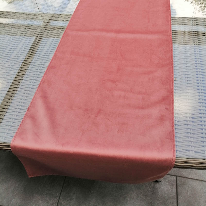 Tischläufer Rosa 90x300 Cm – Aus Musselin, Für Hochzeit, Geburtstag, Landhausstil, Waschbar
