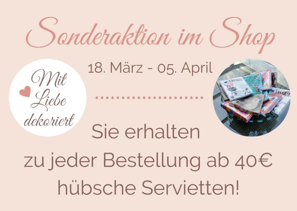 Mit Liebe dekoriert