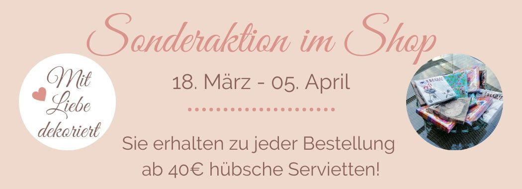 Mit Liebe dekoriert