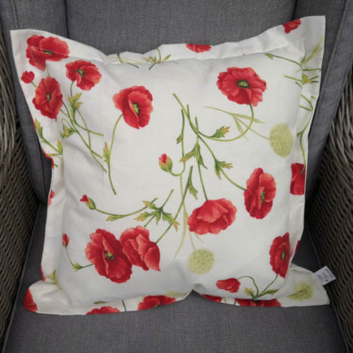 Kissenhülle Mohn
