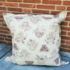 Outdoorkissen Tasse mit Blumen 80x80cm