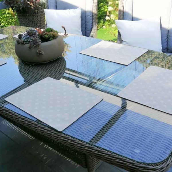 Platzset beige mit creme Punkten