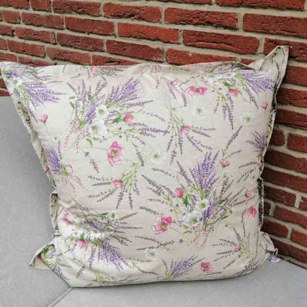 Kissenhülle Lavendel beschichtet für den Garten 80x80cm