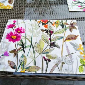 Tischset Blumenwiese für den Gartentisch