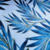 Wachstuch Mitteldecke Blätter - Palmen Blau