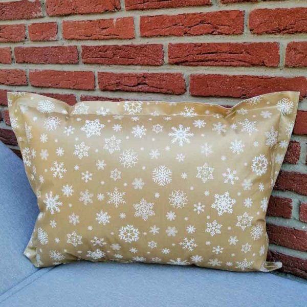 Kissen für draußen - Sterne gold - 40x60cm