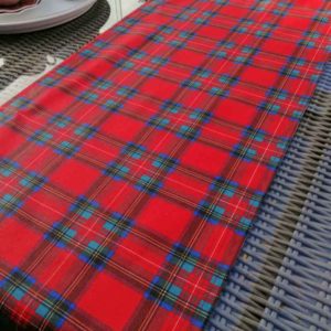 Tischläufer Schottenkaro - Beschichtete Baumwolle