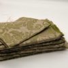 Stoffreste in verschiedenen Motiven und Groessen Jacquard grün