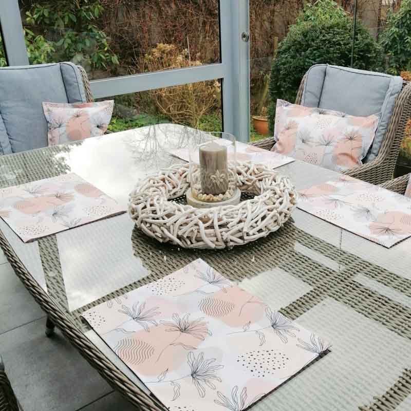 Stoffservietten 4er-Set Golf-Muster - 45,7x45,7cm Waschbar Für Hochzeit & Party