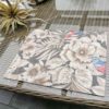 Platzdeckchen abwaschbar mit Vogelmotiv grau
