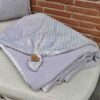 Hochwertige Kuscheldecke - grau