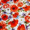 Wachstuchkissen Mohn