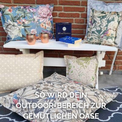Balkonkissen und Outdoorkissen