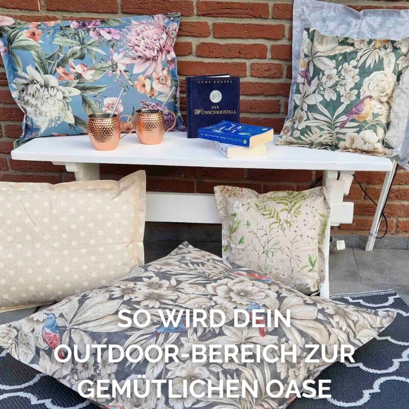 Balkonkissen und Outdoorkissen