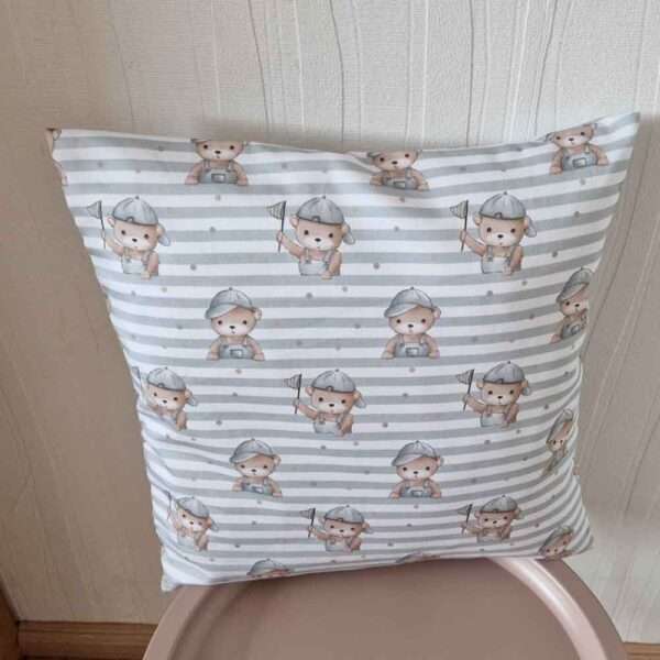 Kissenhuelle für Kinder-Baerchen mit Muetze