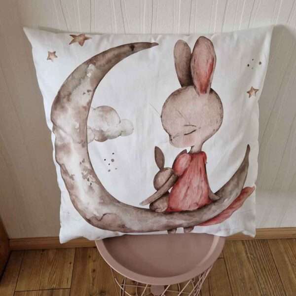 Kissenhuelle für Kinder-Haeschen auf dem Mond
