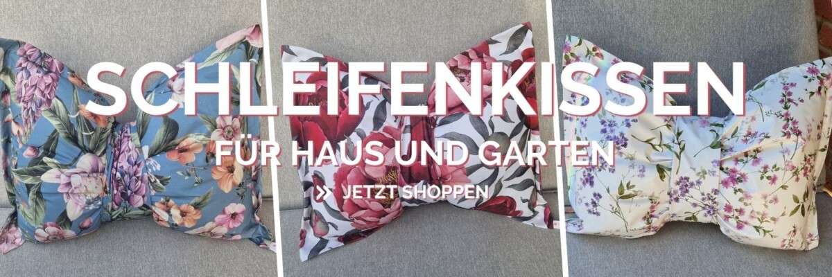 Schleifenkissen Mit Liebe dekoriert