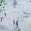 Schleifenkissen aus Wachstuch - Lavendel