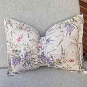 Schleifenkissen aus beschichteter Baumwolle - Lavendel