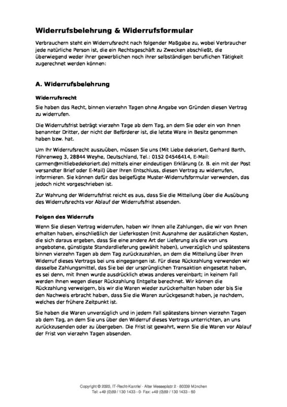Mit Liebe dekoriert